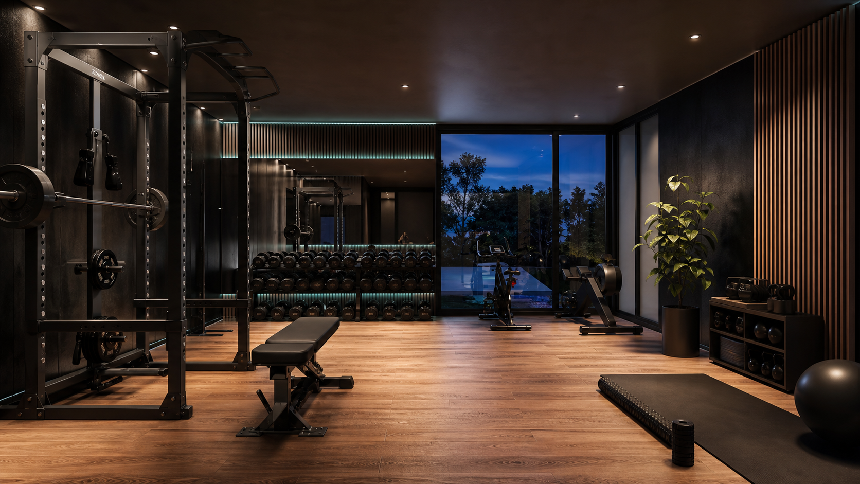 Private HomeGym Beispielvisualisierung